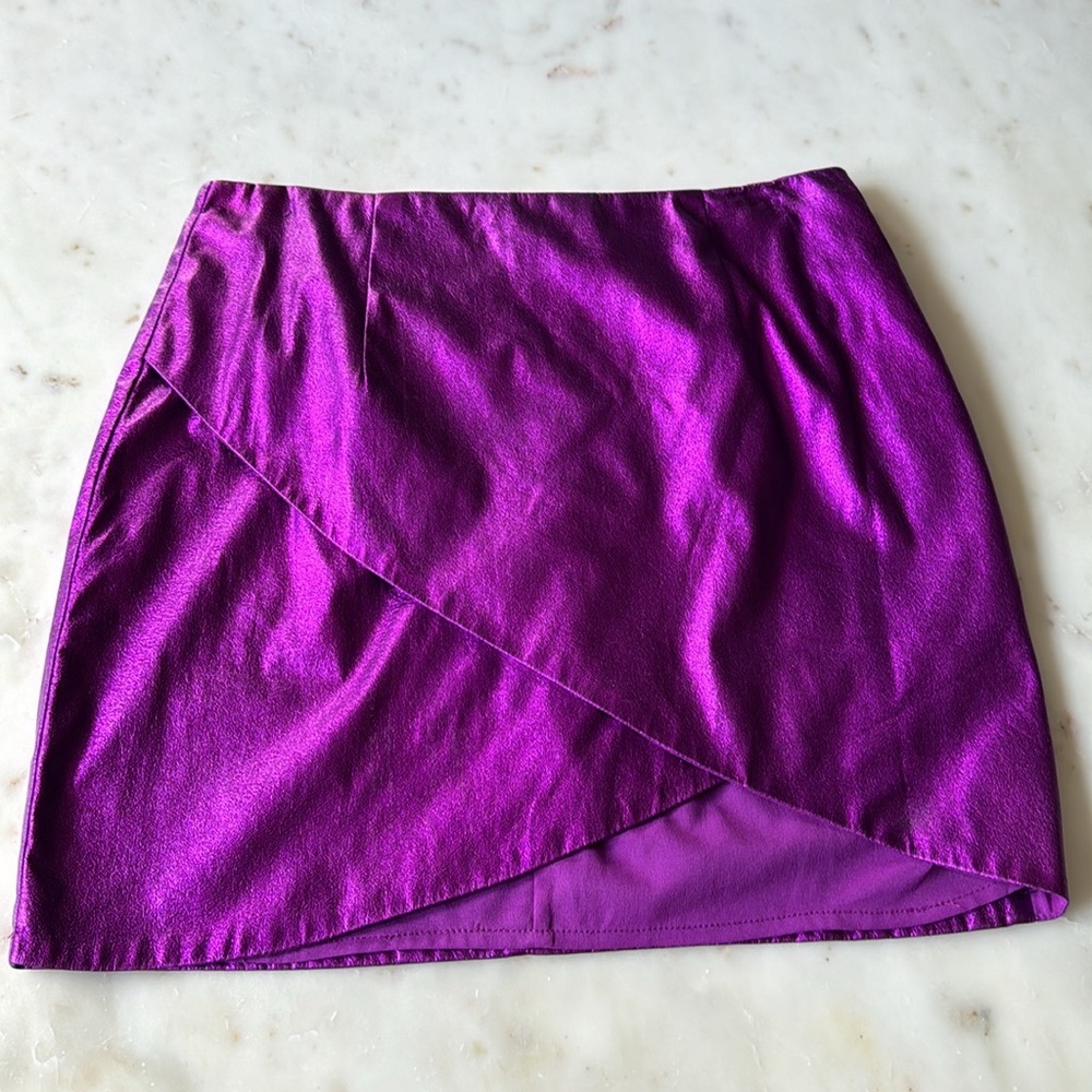 Revolve Superdown Metallic Skirt - image 5
